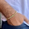 Pulsera Luxury LP014 – Fusión de Brillo Ígneo y Estilo Militar