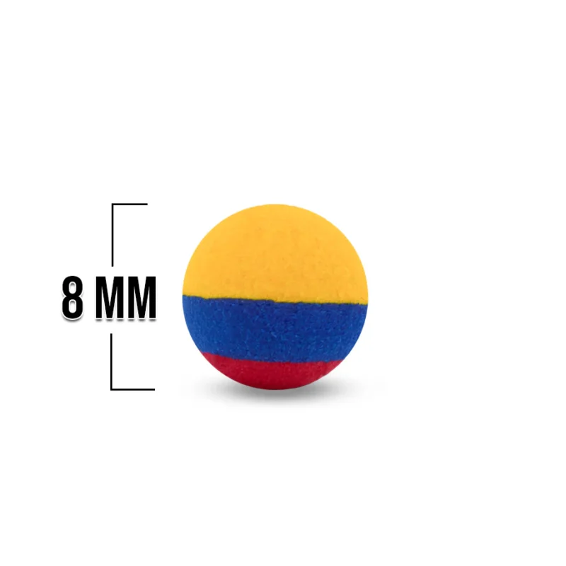 Bola Neopreno Bandera Colombia 8mm Liso TL-30 - Imagen 2