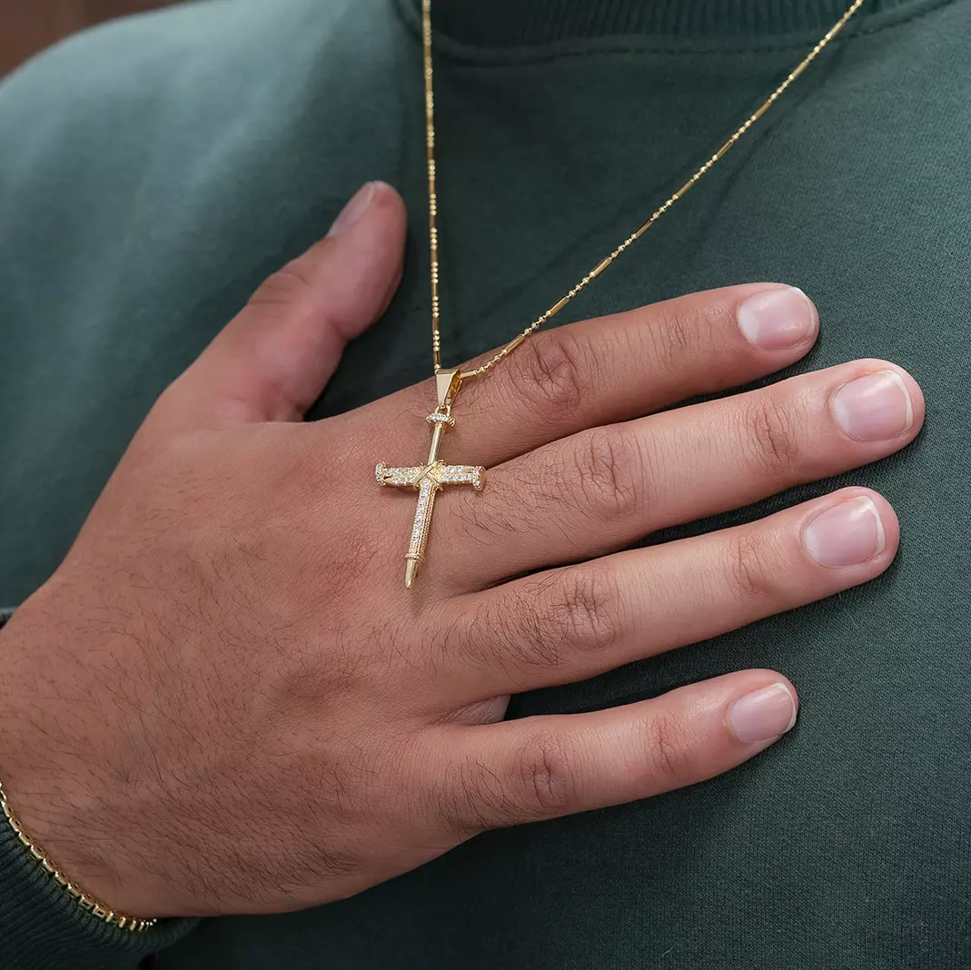 Dije Clavo Circonias Cristal - Imagen 3