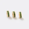 Herraje Rondel 4mm Circonias (Paquete x 3 Unds)